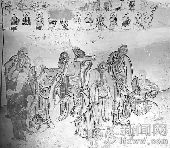 永和“望海樓”帶你領略磅礴黃河精美壁畫