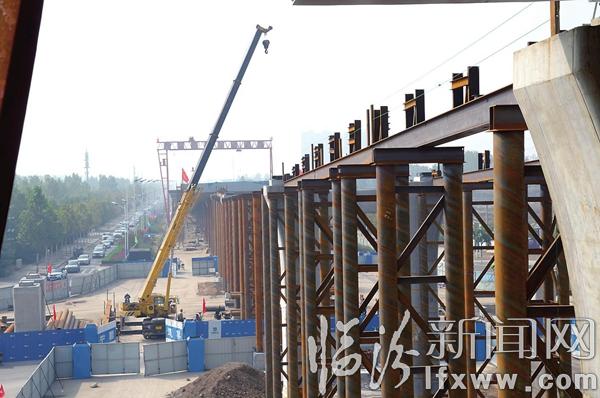 臨汾市區(qū)濱河西路與彩虹橋、景觀大道立交橋項(xiàng)目掠影