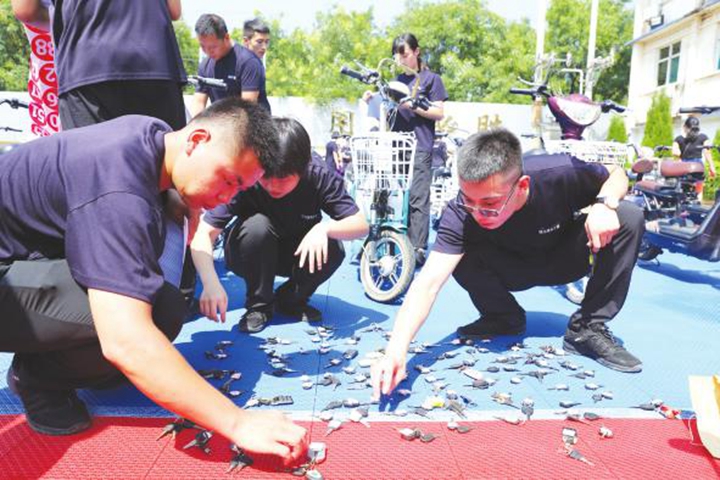 堯都區(qū):給力!60多輛被盜電動車物歸原主