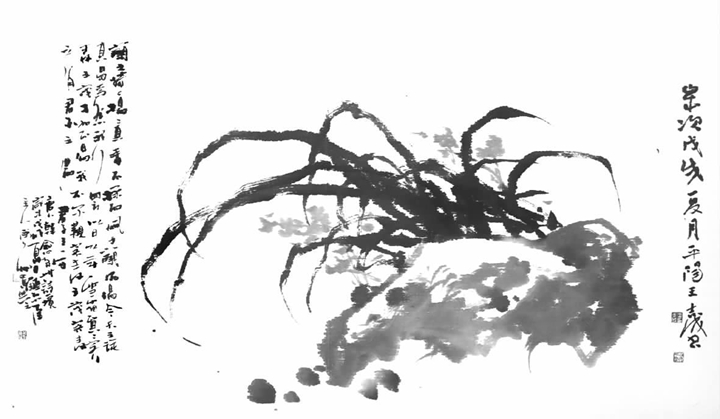 青年畫家霍國剛:揮毫潑墨“蘭竹圖” 美好寓意助旅發