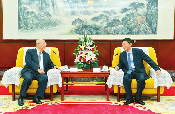 駱惠寧會見中國國民黨前主席吳伯雄