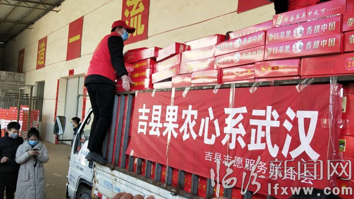 吉縣:1.5萬余公斤蘋果捐贈武漢一線