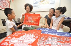 賽艇挑戰賽剪紙作品