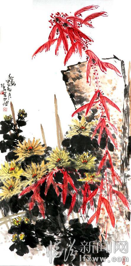 陳丹軍國畫作品選登 一筆丹青寫春秋