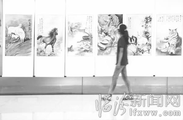 臨汾藝人王英銘生肖專題畫作開展