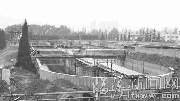 臨汾市污水處理廠月底完成設備安裝進入試調階段