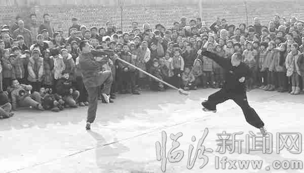 樊噲故里樊氏后人回鄉傳承通背拳