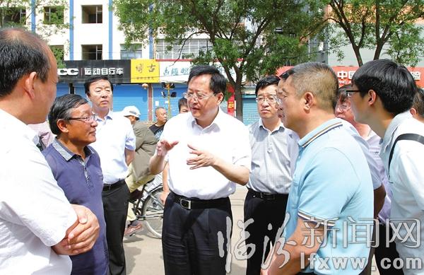 劉予強調研鼓樓南北街拓寬改造工程